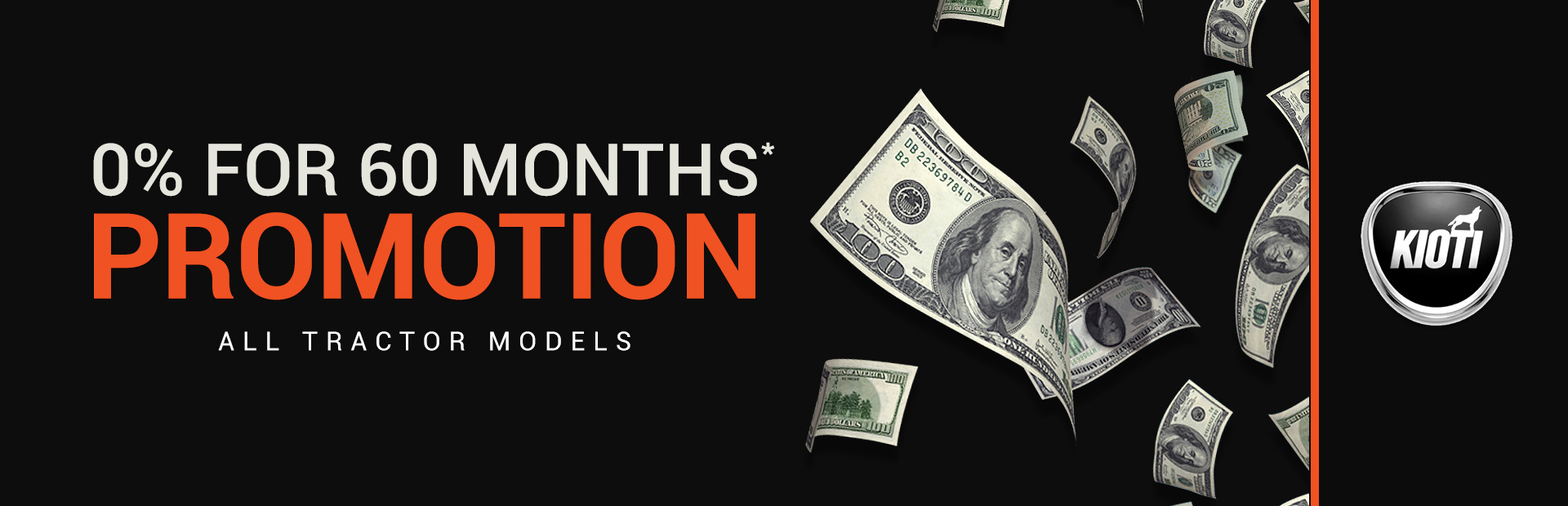 KIOTI: 0% for 60 Months
